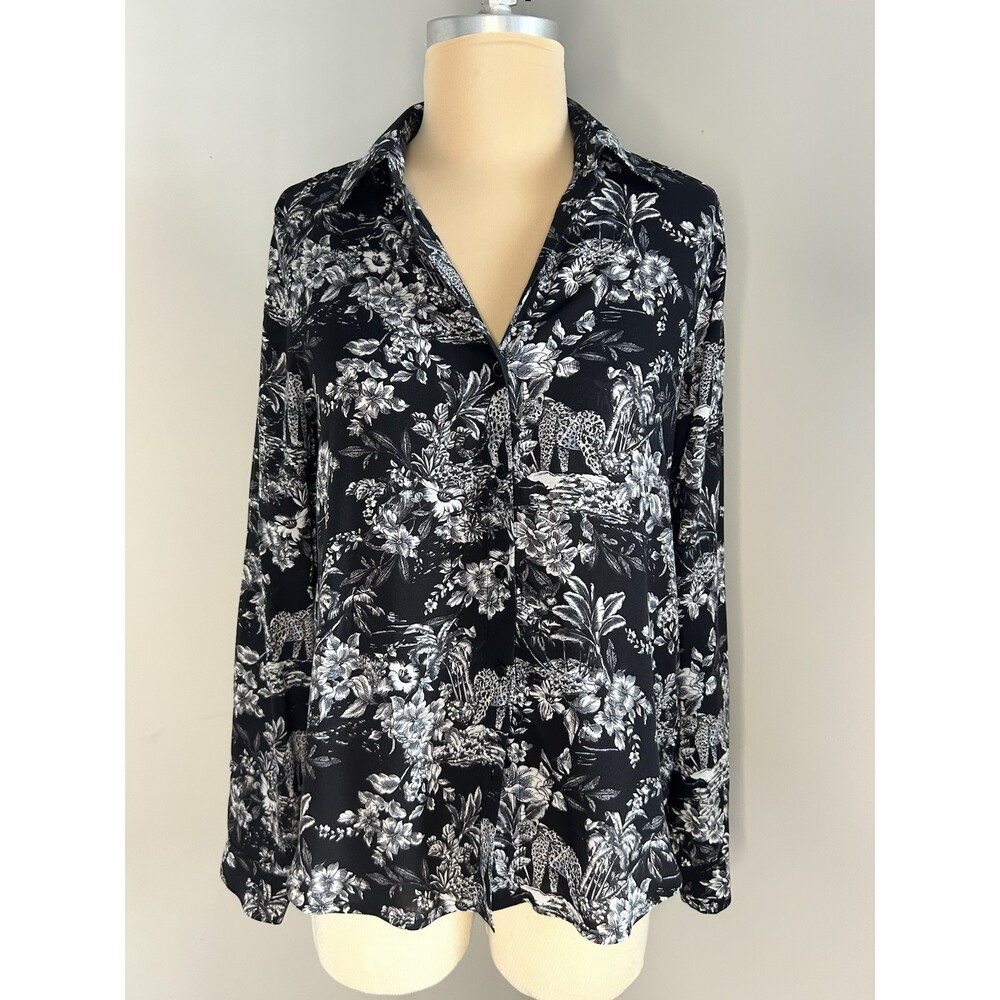 Lagence  Women's Blouse Size Xs Long Sleeve Button Down Floral Print
